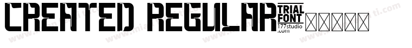 Created Regular字体转换